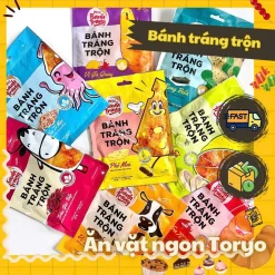 [FREESHIP] Combo Miss bánh tráng, bánh tráng trộn Vinasnack nhiều vị, đồ ăn vặt (gói ~30g)