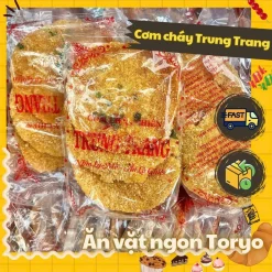 [Hàng dễ vỡ] Combo cơm cháy chiên mắm hành Trung Trang (gói 3 miếng)