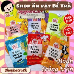 [Combo 10 gói] Bánh tráng Miss, bánh tráng trộn sa tế các vị, đồ ăn vặt 1K