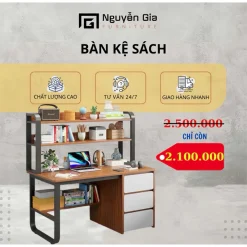 bàn làm việc , bàn học sinh có kệ sách , bàn học sinh [ lắp ráp tận nhà ]