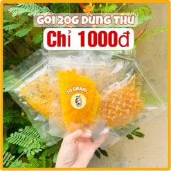 GÓI 20g - BÁNH TRÁNG 3 GOAT FOOD TÂY NINH TRỘN SẴN ĐỦ VỊ (tỏi dầu, xike,tôm cay, phô mai, rong biển)