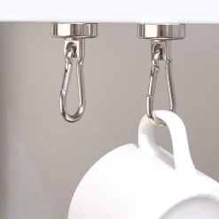 Móc từ tính mạnh bằng kim loại -(MÓC NAM CHÂM TRÒN) Dụng cụ móc treo nam châm- 360°