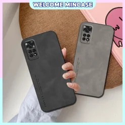 Ốp lưng Xiaomi Redmi Note 11, Note 11s, Note 11 5G, Note 11 Pro in hình Da 3D, basic, dẻo cạnh vuông giá rẻ