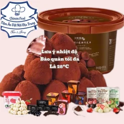 [shop mới] Nama socola tươi 408gr , Nguyên Chất Đen Đắng Không Đường , Hoa quả với nhiều lựu chọn