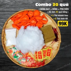 Combo phụ Kiện Làm Quả Hồng Trang Trí Tết Decor Tết 2026