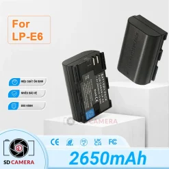 Pin LP-E6 cho Máy ảnh Canon 60D 70D 80D 90D 6D 6D Mark II 5D mark II 5D Mark III E6 Dung lượng cao