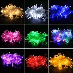 Dây Đèn Nháy Chớp LED Dài 4M Trang Trí Noel, Trang Trí Giáng Sinh, Tết Nhiều Màu Sắc