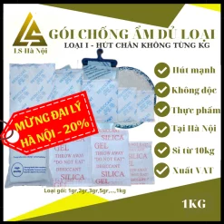 Gói hút ẩm đủ loại 1/2/3/5/10/20/50/100/200/500/1000g Silica Gel - Hạt chống ẩm mốc, khử mùi mốc