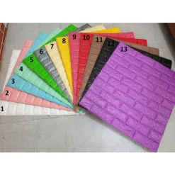 COMBO 10 - Xốp dán tường Giả gạch 3D Khổ Lớn 70x77cm đủ màu loại 1