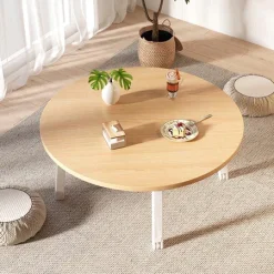 Bàn tròn sofa, bàn vuông ngồi bệt gấp gọn - Sản Phẩm Tiết Kiệm Không Gian, Dễ Dàng Lắp Ráp-Làm Bàn Decor