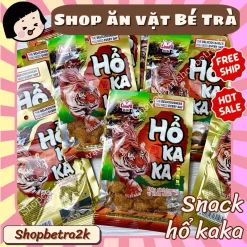 Thịt hổ kaka, snack miếng cay hổ kaka ăn vặt tuổi thơ, đồ ăn vặt 1k