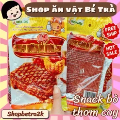 [10 GÓI] Snack hương bò thơm cay, sườn bò miếng ăn vặt cổng trường