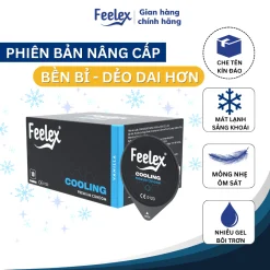 Bao cao su Feelex Premium siêu mỏng, nhiều gân gai và gel bôi trơn, kéo dài thời gian, bản cao cấp hộp 10 bcs