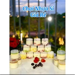 [ Giá sỉ 30-50-100] Hũ Đựng Sữa Chua Nhựa Dày loại 100ml - 120ml - 160ml. Hũ kèm nắp