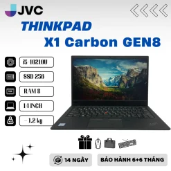 Laptop Cao Cấp Lenovo Thinkpad x1carbon Gen 8, gen 7 core i5 10210U ram 16gb ssd 512 14in pin>4h