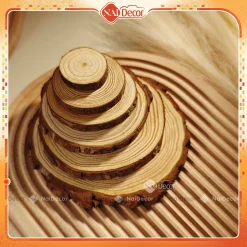 [Phụ kiện chụp ảnh] Lát gỗ, khoanh gỗ trang trí nhiều kích thước Nai Decor dùng để trang trí, phụ kiện chụp ảnh