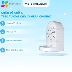Chân Đế Chữ L Camera Lắp Cho Camera Ezviz Imou Kbone Bằng Nhựa ABS Loại 1 - Lắp Đặt Cho Mọi Khu Vực