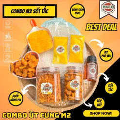 [M2-PACO] Combo bánh tráng phơi sương PACO FOOD- M2 đầy đủ full topping tóp mỡ ruốc hành phi bơ phô mai kèm sốt tổng hợp