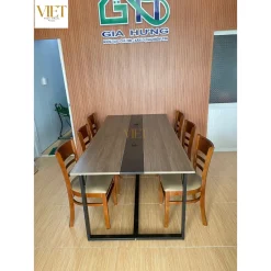 Bàn Họp , Bàn Văn Phòng , Bàn Làm Việc Nhóm Chân Sắt Mặt Gỗ Nhiều Kích Thước ( Hỗ Trợ Lắp Ráp HCM )