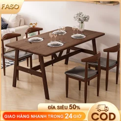 FASO Ban an gia dinh ban an van go ban go cong nghiep ban an phong cach hien dai de lau chui lap rap