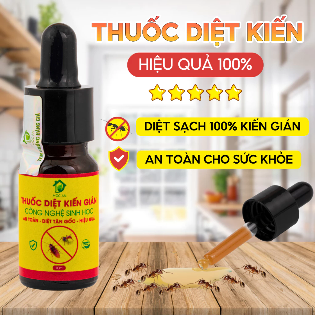 Thuốc Diệt Kiến Gián Sinh Học MỘC AN 100% Diệt Tận Gốc Hiệu Quả, An Toàn, Diệt Kiến Nhanh Chóng