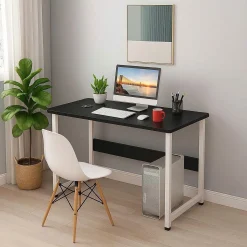 Bàn Học Gỗ MDF Nhỏ Gọn 80x40cm Bo Tròn Viền 4 Góc – Bàn Làm Việc, Bàn Laptop Dễ Lắp Ráp | Mã U0108 | Nội Thất Anh Hoàng