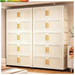 Tủ lưu trữ nhựa gấp 70cm-80cm, lắp đặt không có công cụ, vật liệu PP chất lượng cao, kích thước lớn