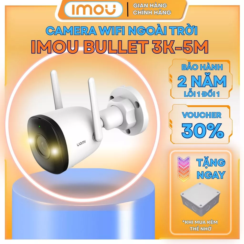 Camera Wifi IMOU Ngoài Trời, Camera có Màu ban đêm F22P, F22FP, F22FEP F42P 2M 1080P Chính Hãng