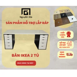 [Hỗ trợ lắp ráp] bàn ikea , bàn gaming chất lượng có 1m6-2m bàn làm việc, chơi game, decor góc làm việc siêu đẹp