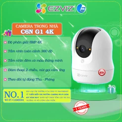 Camera wifi Ezviz C6N H6C PRO chính hãng, đàm thoại, xoay 360 độ, theo dõi chuyển động