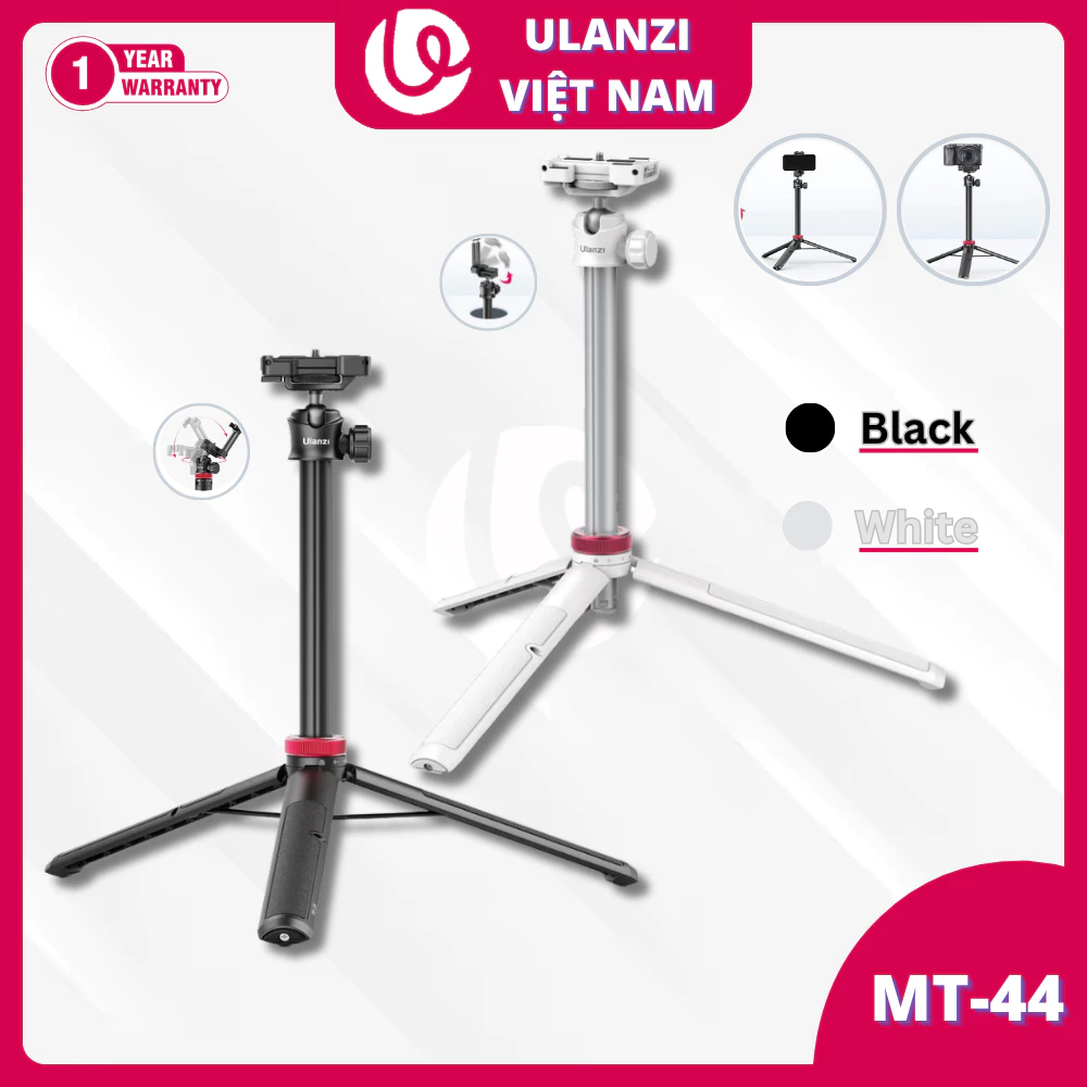 ULANZI MT-44 Chân Tripod Cao Tối Đa 149cm, Dành Cho Điện Thoại Và Máy Ảnh - HÀNG CHÍNH HÃNG