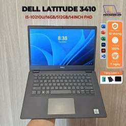 Laptop Dell Latitude 3410 i5-10310U/16GB/512GB/14inch FHD/phím LED siêu bền, học online, văn phòng, giải trí, game OK