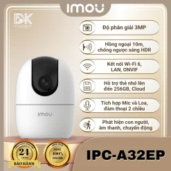 Camera imou trong nhà wifi A32EP/ranger mini/A52P/C22ep ranger rc, chính hãng , xoay 360 độ