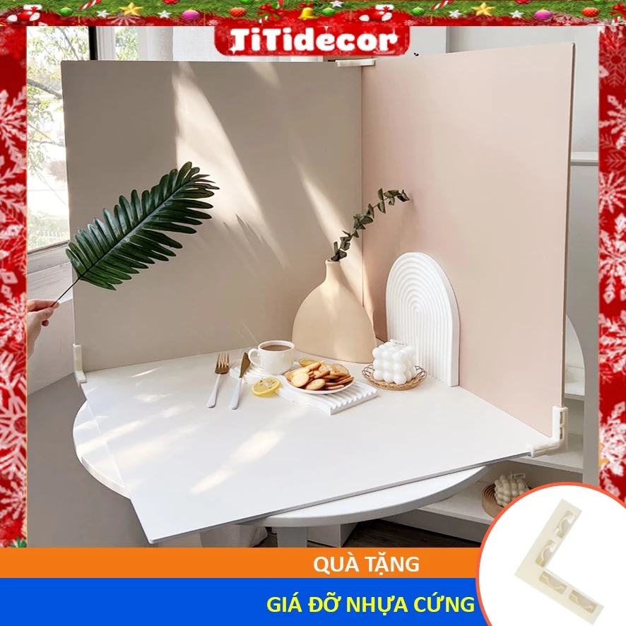 Tấm Phông Nền Chụp Ảnh Sản Phẩm Hai Mặt Kích Thước 60x60cm decor góc chụp ảnh - TiTi Decor