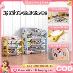 Kệ Để Đồ Chơi Cho Bé,Kệ Nhựa Đựng Đồ Siêu Chắc Chắn,dung tích lớn,Nhựa Nguyên Sinh An Toàn