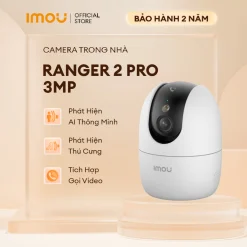 Imou Camera Wifi trong nhà Ranger 2 Pro 3MP I IPC-S2EP-3R1S I Wi-Fi 6 băng tần kép I Phát hiện người & thú cưng