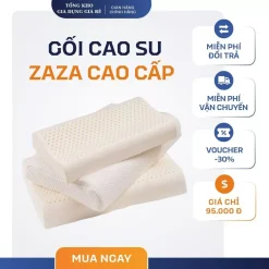Gối cao su đặc Non ZaZa Cao Cấp, Gối cao su đặc Massage Chông Ngáy Ngủ, nhão nhoẹt Cho giấc mộng mềm dẻo New Hot
