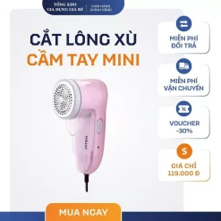 Máy cắt lông xù quần áo mini SOKANY dùng điện cắt siêu bén siêu bền tiện lợi, Tặng Kèm Lưỡi Dao Thay Thế GDTL