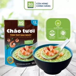 Cháo Tươi Ăn Liền Tôm Thịt Rau Ngót SG Food 240g