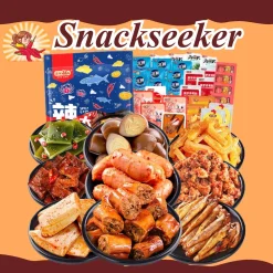 Tổng hợp các loại đồ ăn vặt cay xúc xích , đùi vịt, chân gà, thanh cua ... - Combo ăn vặt Trung Quốc