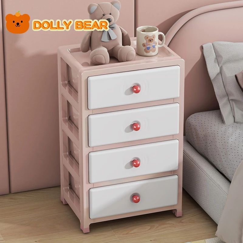 Tủ Nhựa Nhiều Tầng Ngăn Kéo PP tủ nhựa cho bé tủ nhựa trẻ em Có bánh xe Tủ Khe Hẹp Tiện Dụng Cho Gia Đình