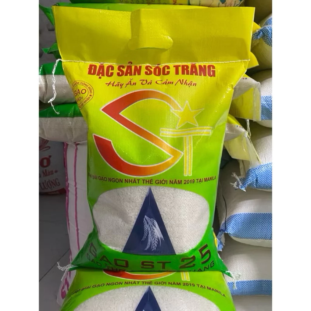 Gạo ST25 ( Dẻo Mềm , Thơm cơm) Bao 5kg