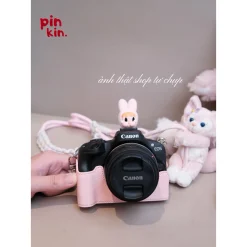 [SẴN HN] Case Ốp da PU Bảo Vệ Vỏ Cho Máy Ảnh Canon EOS R50/R100 (dòng khác k vừa)