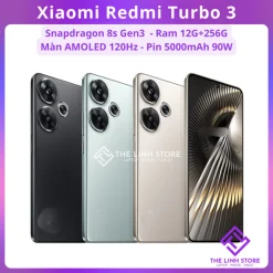 Điện thoại Xiaomi Redmi Turbo 3 - Snapdragon 8s Gen 3 màn AMOLED 68 tỉ màu