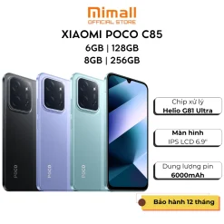 Điện thoại Xiaomi POCO C85 (6GB|128GB) | (8GB|256GB) | Pin khủng 6000mAh | Sạc nhanh 33W- Hàng chính hãng - BH 12 tháng