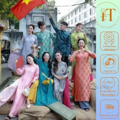 Áo dài cách tân gấm Thọ Rơi dáng suông siêu hot cho nàng chụp ảnh, đi sự kiện, lễ tết, cưới hỏi....