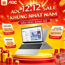 Laptop AOC NoteBook giá rẻ 15.6 inch, Intel N5095, Ram 16GB, SSD 512GB, Win 11 - Bảo hành 1 năm