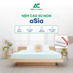 [HOẢ TỐC HCM Ib SHOP - MUA 1 TẶNG 2] Nệm Cao Su Non ASIA Á CHÂU Êm Ái Mềm Mại Thoáng Khí Bảo Hành 5 Năm Đa Dạng Kich Thư