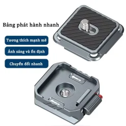 Máy ảnh phát hành nhanh tấm hợp kim nhôm chuyển đổi nhanh cho máy ảnh DSLR Tripod DJI ổn định