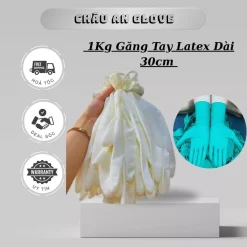 1 Kg Găng Tay Cao Su Y Tế Latex Tay Dài 30cm Có Bột Và Không Bột Chính Hãng Nhập Khẩu Malaysia